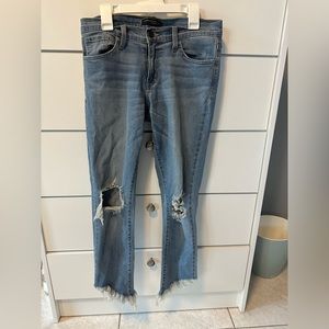 Flying monkey cropped jeans